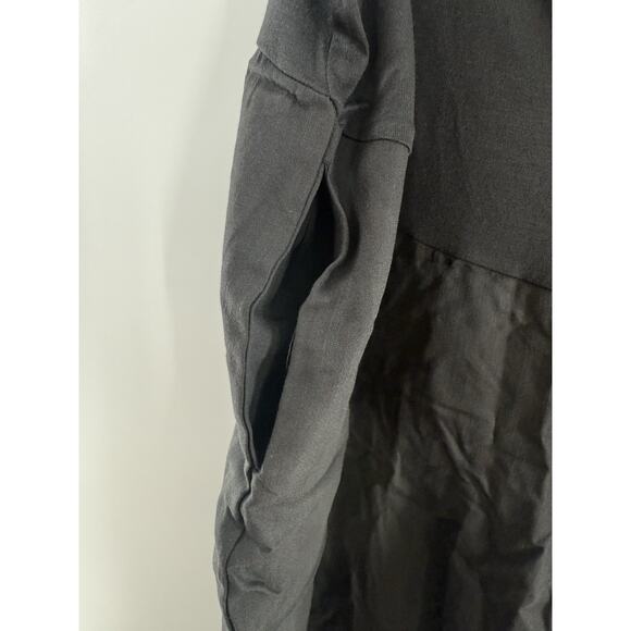 Womens Cotton Linen Blend Maternity Capris Pants, Lounge Pregnancy Cropped Pants - Picture 4 of 15